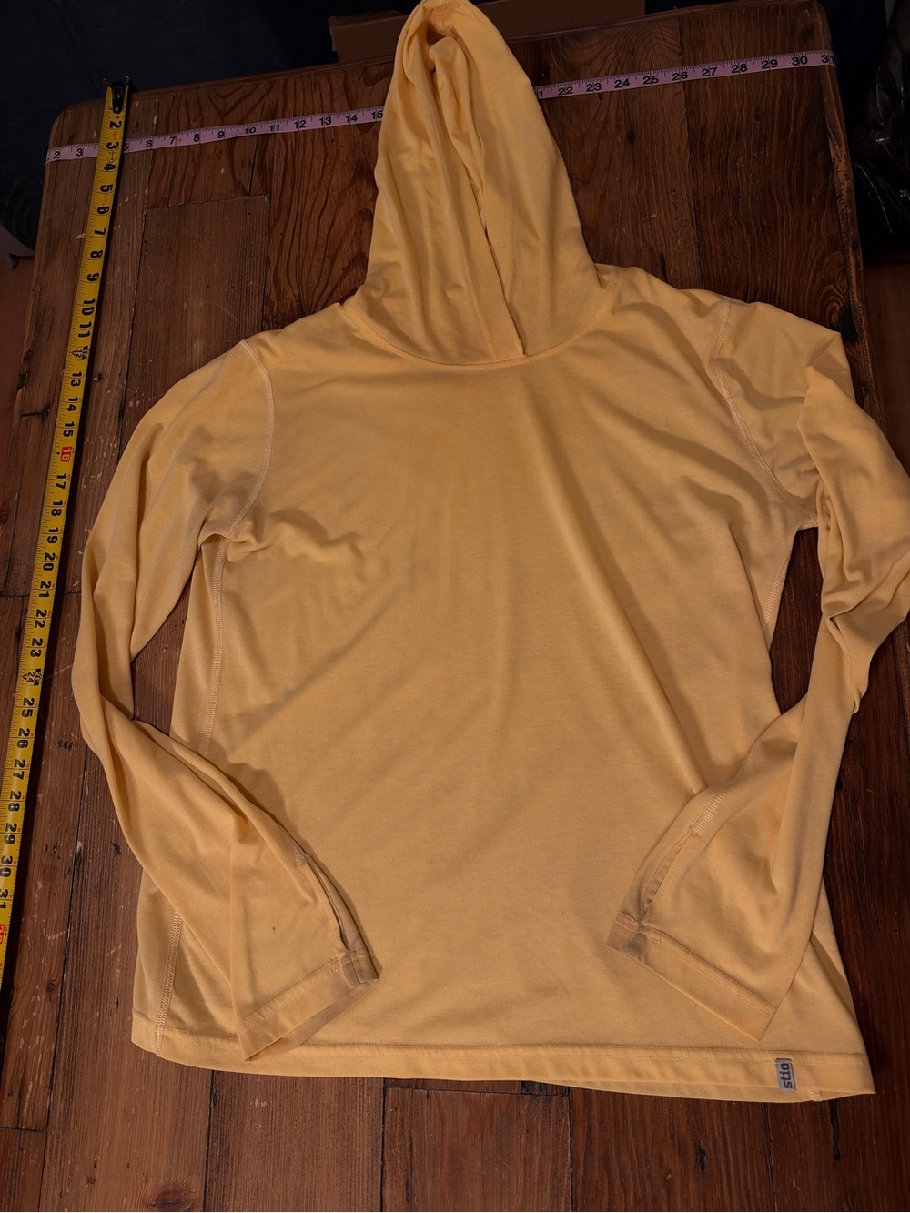 Stio Women's Divide Hooded Pullover medium yellow